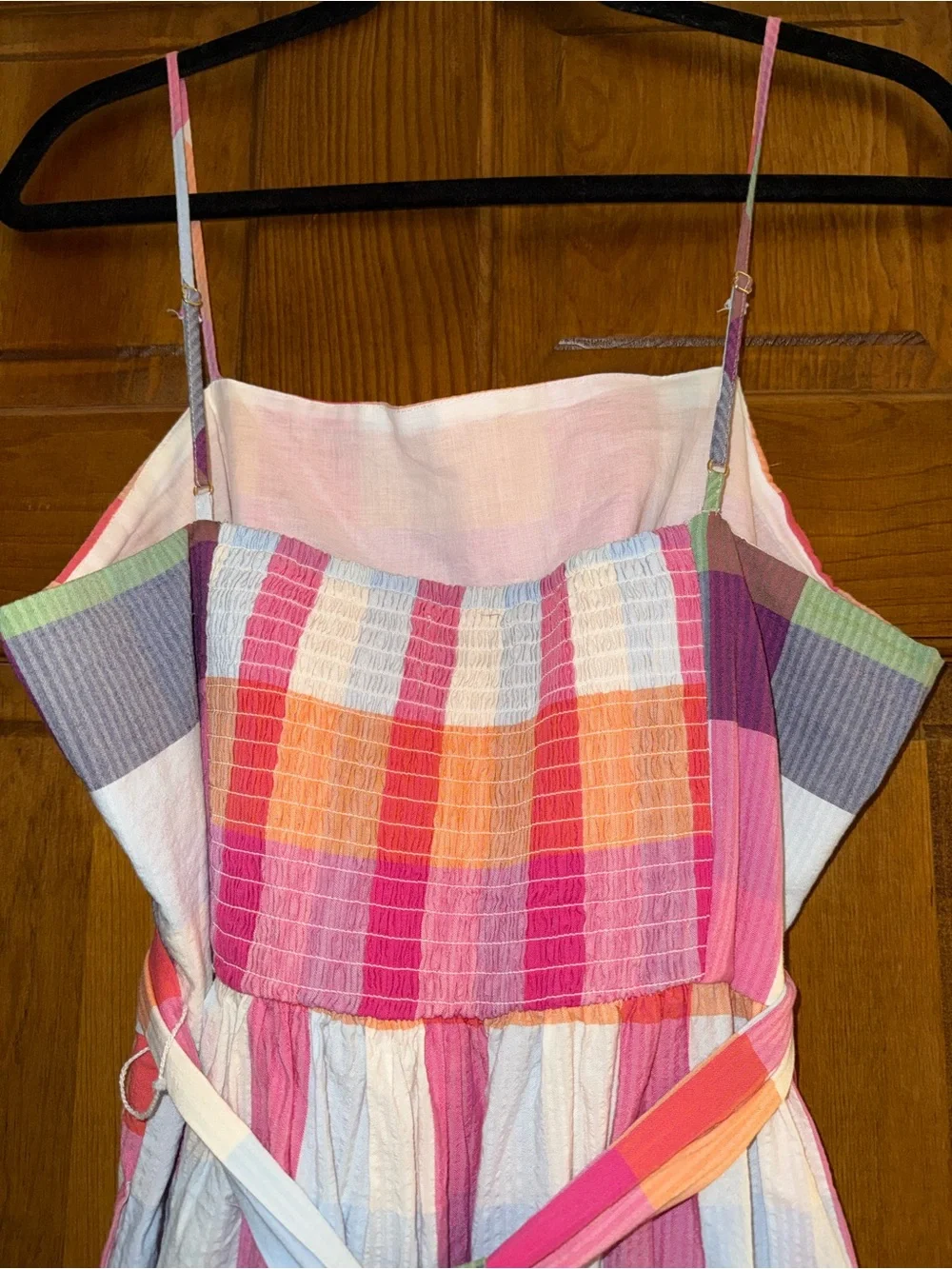 EUC Kate Spade x Target madras plaid midi dress w/tie belt worn 1x size medium - Picture 9 of 13